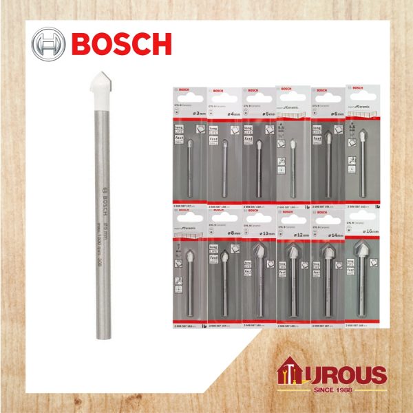 BOSCH CYL-9 CERAMIC GLASS DRILL (3mm - 16mm)