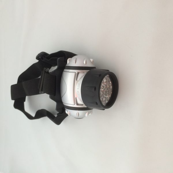 Mini Head Lamp Torch Headlight Flashlight (silver/Black) 12LED - Image 2