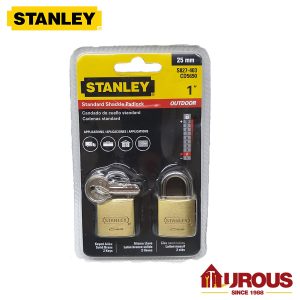 Stanley Key Alike Brass Padlock S827-403 S827-405