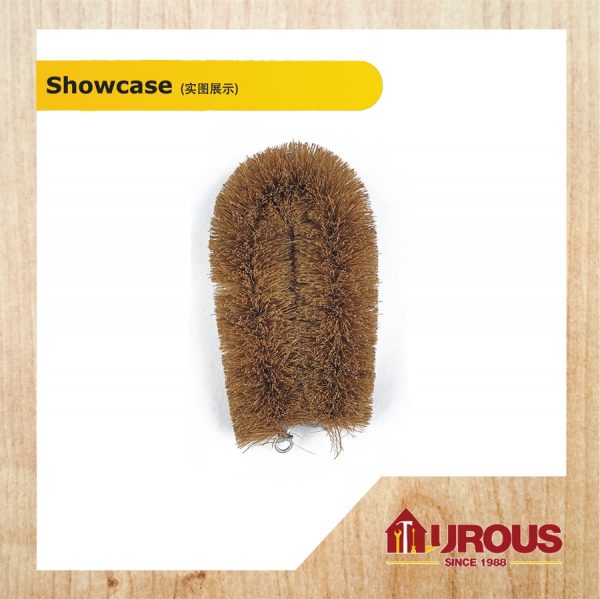 COCONUT HUSK FLOOR BROWN BRUSH (BIG) 6'' - Image 3