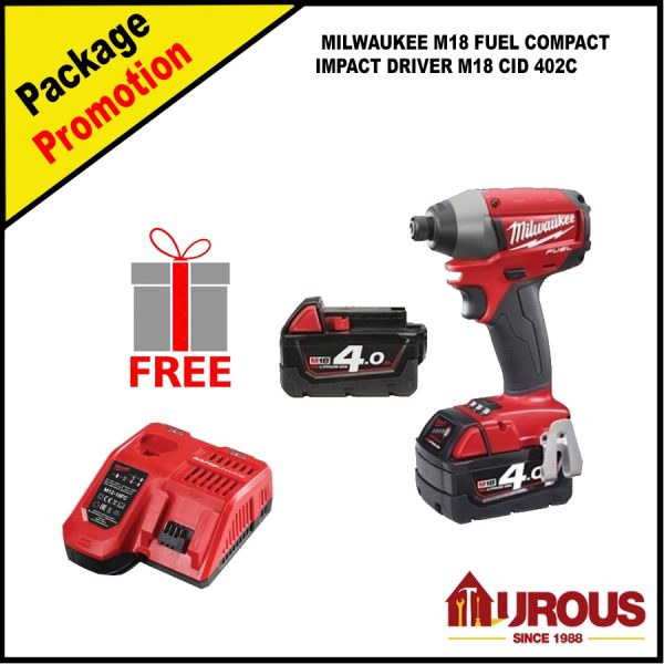 Milwaukee M18 Fuel Compact Impact Driver M18 CID 402C - Image 2