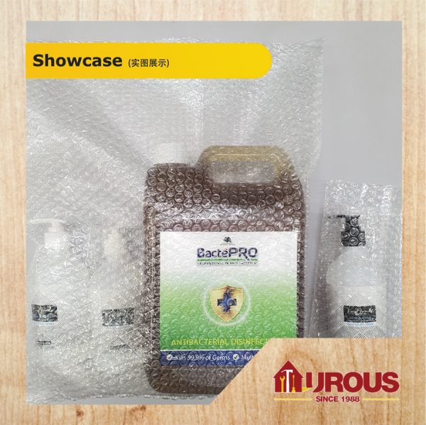 AIR BUBBLE BAG SINGLE LAYER WITH FLAP TRANSPARENT COLOUR (S/L) [10pcs/pack] - Image 4