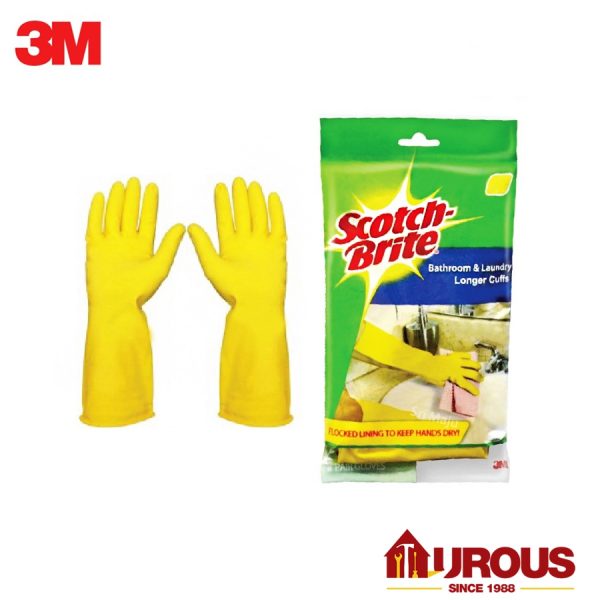 Scotch Brite Bathroom Gloves (Size M) - Image 4