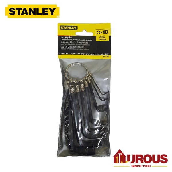 Stanley Hex Key Set 69-213  (10pcs set) - Image 2
