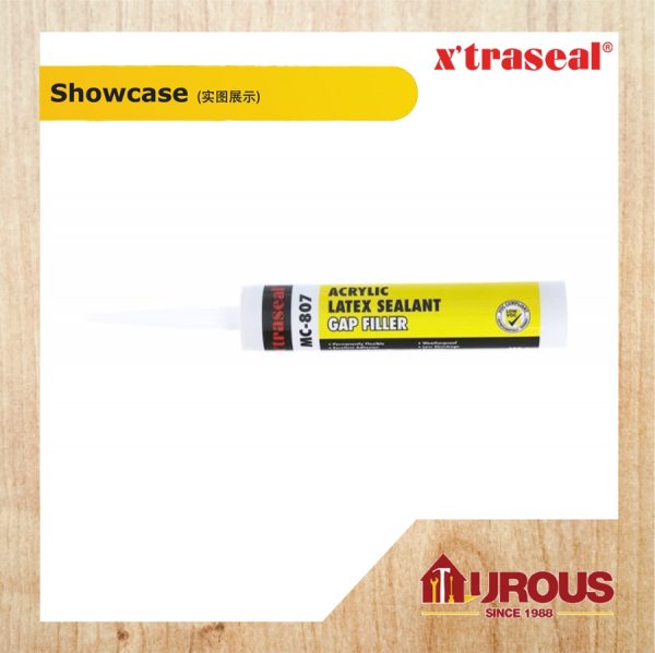 XTRASEAL MC-807 ACRYLIC LATEX SEALANT GAP FILLER SILICONE - WHITE 450G - Image 2