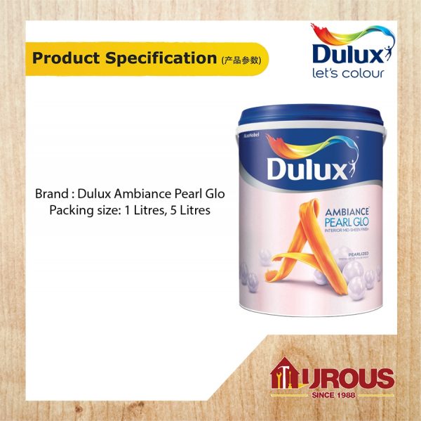 DULUX AMBIANCE PEARL GLO 1 LITRE (GREEN SERIES) - Image 3