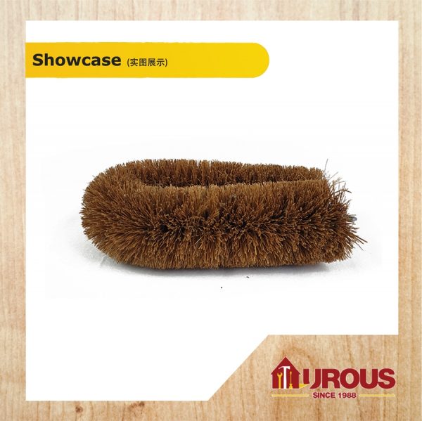 COCONUT HUSK FLOOR BROWN BRUSH (BIG) 6'' - Image 4