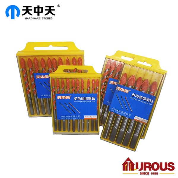 Zhong Tian Glass & Tile Drill Bit (10pcs) 12mm - Orange - Image 3