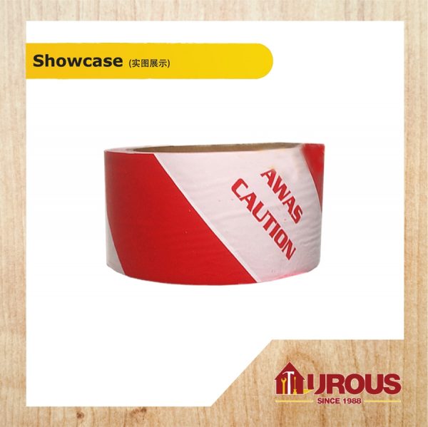 Caution Tape Hazzard Tape Warning Tape (2'' , 3'' x 70m)Red/White - Image 3