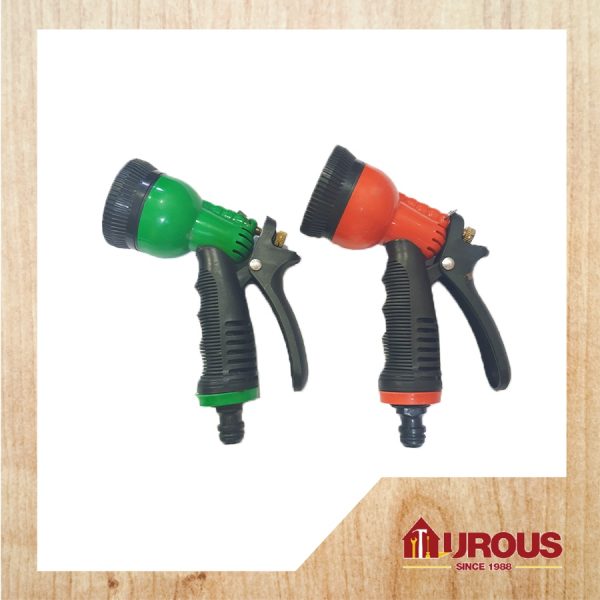 WATER SPRAY PISTOL 7 IN 1 (GREEN / ORANGE)