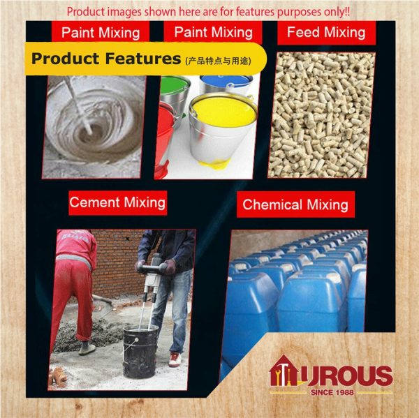 SDS PLUS / HEX SHANK PAINT MIXER CONCRETE MIXER - DOUBLE CIRCLE - Image 5