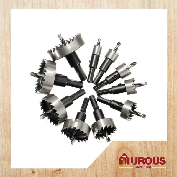 High Speed Steel Hole Saw Cutter Drill Bits (12mm-40mm)