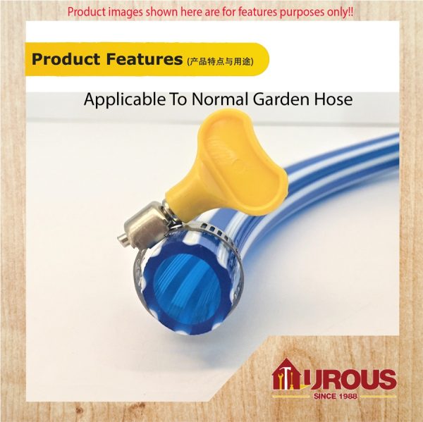 MARKSMAN HOSE CLIP C/W HANDLE (PVC BLUE) 10MM~23MM = 3/8"~7/8" (1 piece) - Image 5