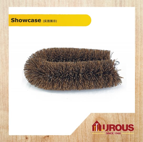 COCONUT HUSK FLOOR BROWN BRUSH 6'' (H/D) PALMYRA BRUSH - Image 3