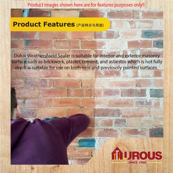 DULUX WEATHERSHIELD SEALER ALKALI RESISTANT 5 LITRE EXTERIOR WALL SEALER (A931-18177) - Image 3