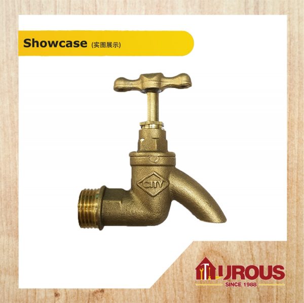 CITY COPPER BRASS BIB TAP L/D 15MM(1/2") (15/180PPB) - Image 3