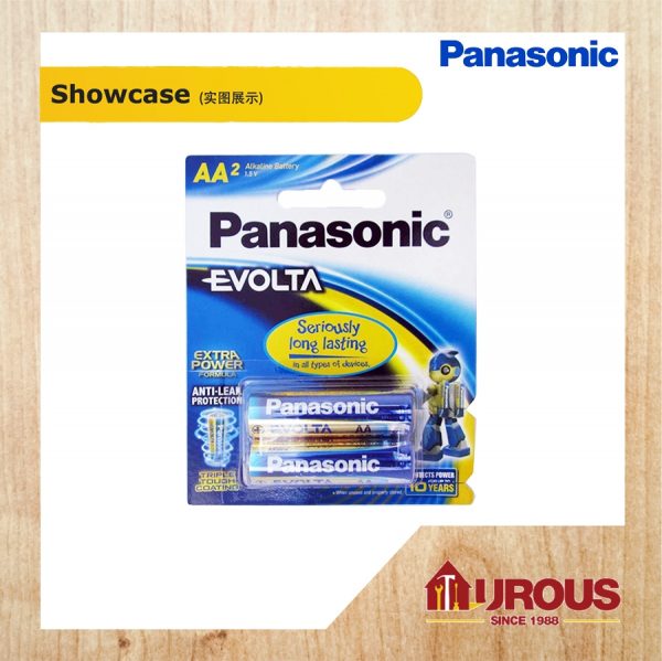 PANASONIC 2 PCS "AA" EVOLTA BATTERY MODEL:LR6EG/2B-PK - Image 2
