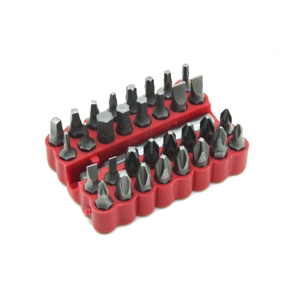 Hexagon Screw Bit Set with Torx Pozi Phillips Slotted Square Heads (E) 33pcs