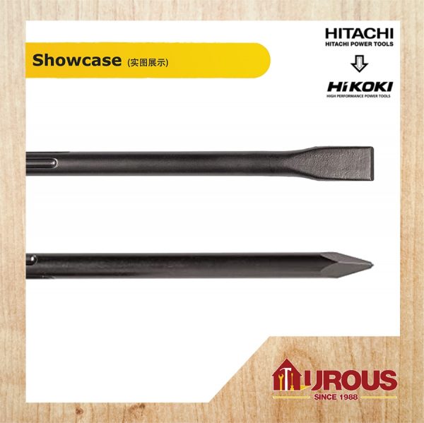 HITACHI HIKOKI SDS MAX SHANK CHISEL 18MM x 300MM - (FLAT / BULL POINT) - Image 2