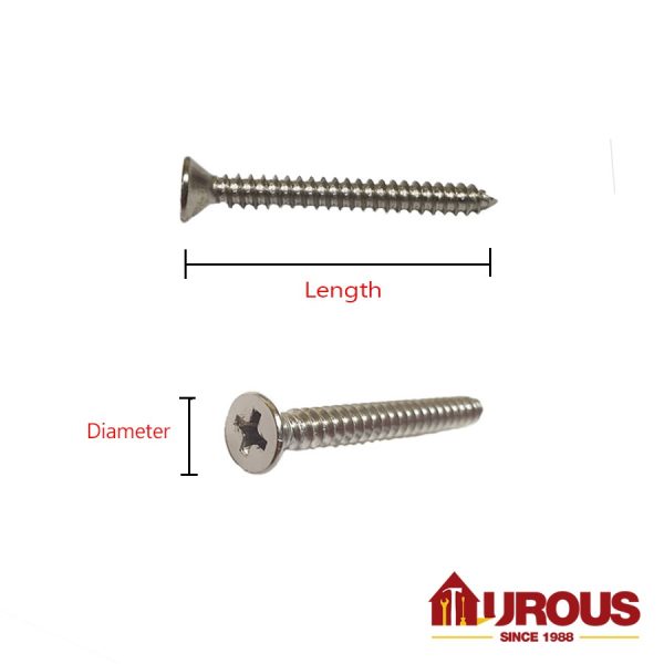 Self Tapping Screw #8 1 1/4''- 2 1/2''(100pcs) - Image 2