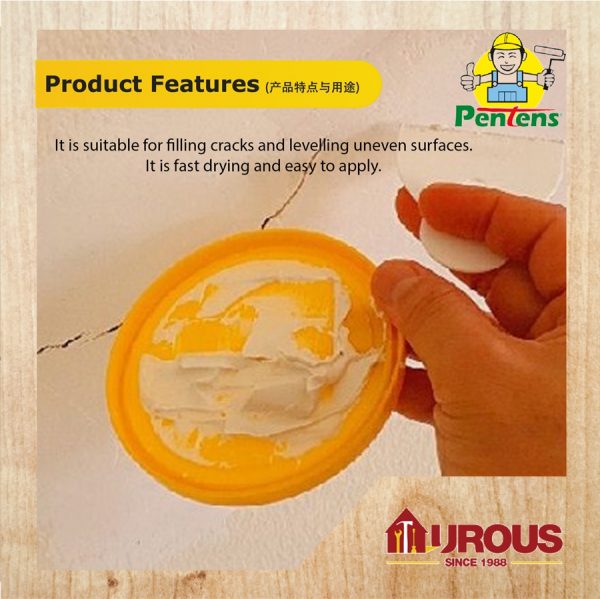 PENTENS PUTTY FILLA (EXTERIOR & INTERIOR) 0.5KG / 1.5KG - Image 5