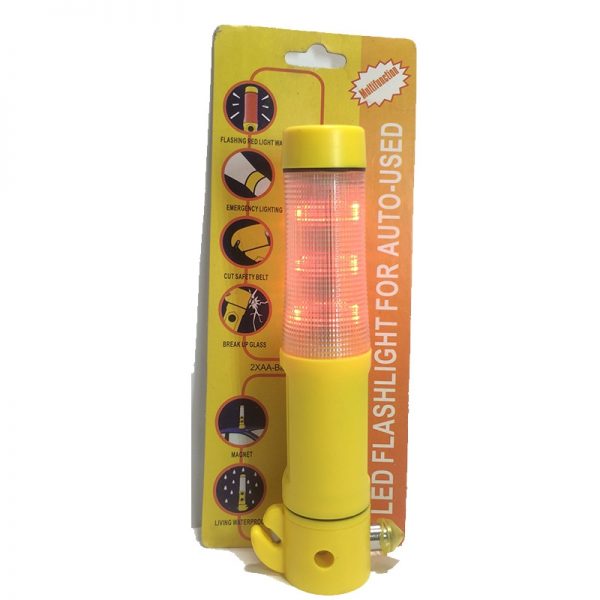 Multi-Function CAR EMERGENCY TOOL  6 IN 1 EMERGENCY HAMMER LED FLASHLIGHT - Image 3