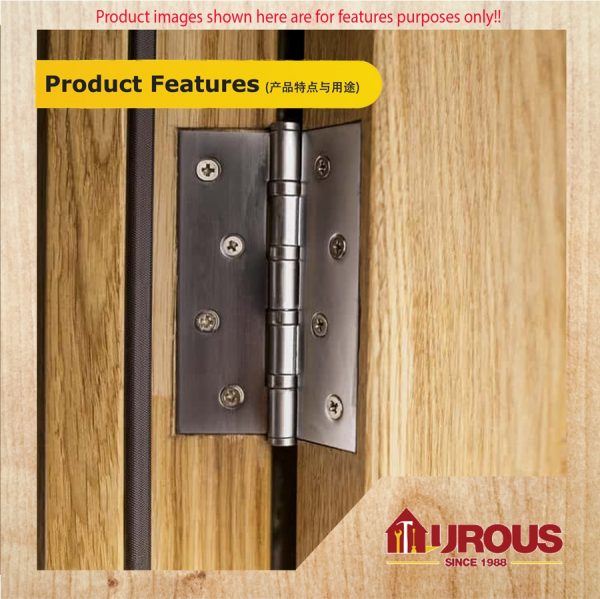 KEYMASTER STEEL FINISHING HINGES / ENGSEL PINTU 4'' 5'' ( 1 PAIR ) - Image 5