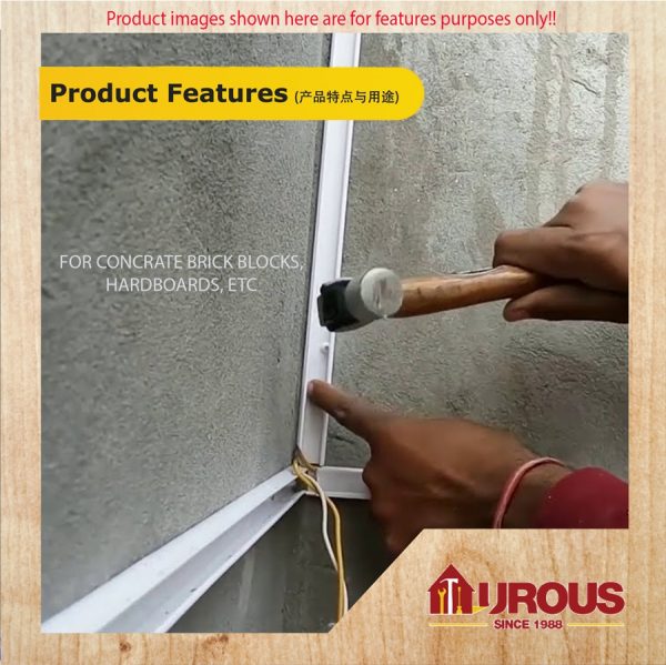 Concrete Nail 3mm (White)   (S) - 90pcs+-/box - Image 5