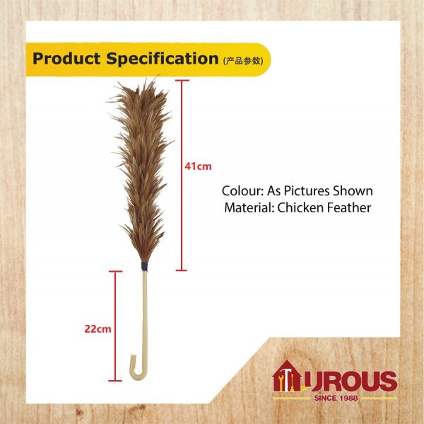 COCK BRAND FEATHER CLEANING DUSTER [BULU AYAM] - Image 4