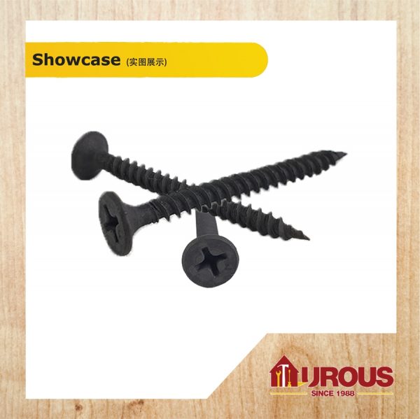BLACK DRYWALL SCREW #6 - (100pcs) - Image 2