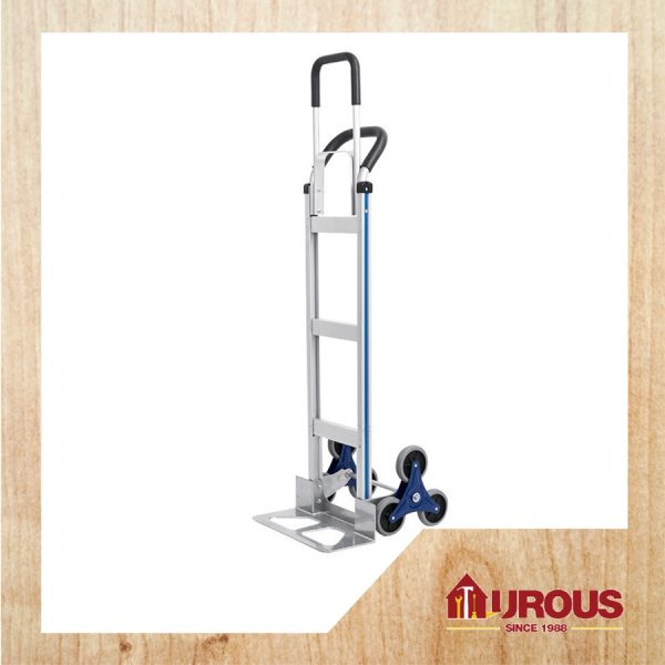 HEAVY DUTY 6 PU ROLLER WHEEL CASTER ALUMINIUM HAND TRUCK STAIR CLIMBER HAND TROLLEY MAX 200KG