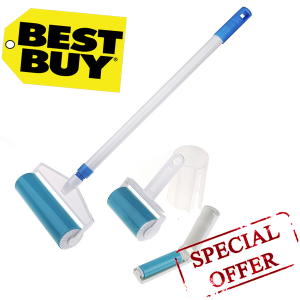 Schticky Sticky Buddy (B) 3 unit set Reusable Lint Rollers( FREE Magic Clean Cleaning Compound x 1 )