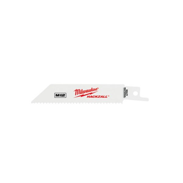 Milwaukee 49-00-5410 M12 Hackzall Recip Saw Blade 4 in. 8TPI - Multi Material (5-Pack)