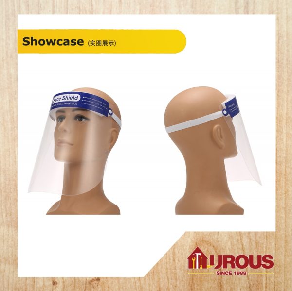 PLASTIC FACE SHIELD FACE PROTECTOR -TRANSPARENT- - Image 4