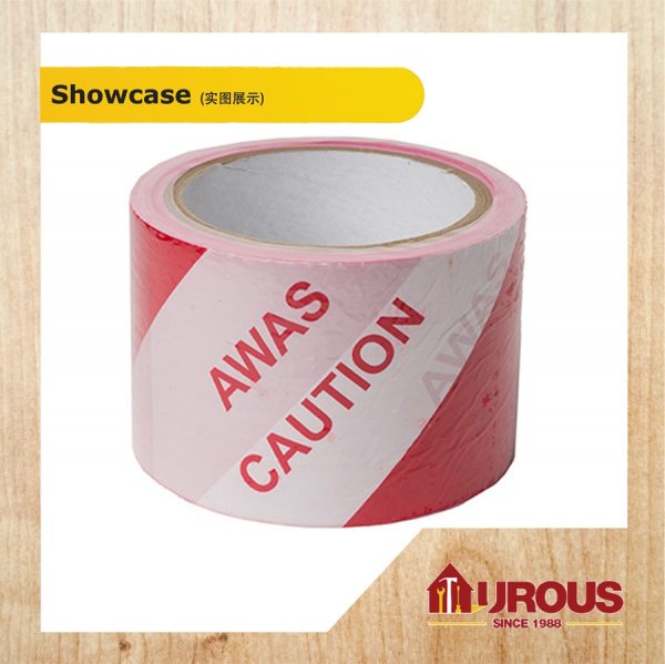 Caution Tape Hazzard Tape Warning Tape (2'' , 3'' x 70m)Red/White - Image 2