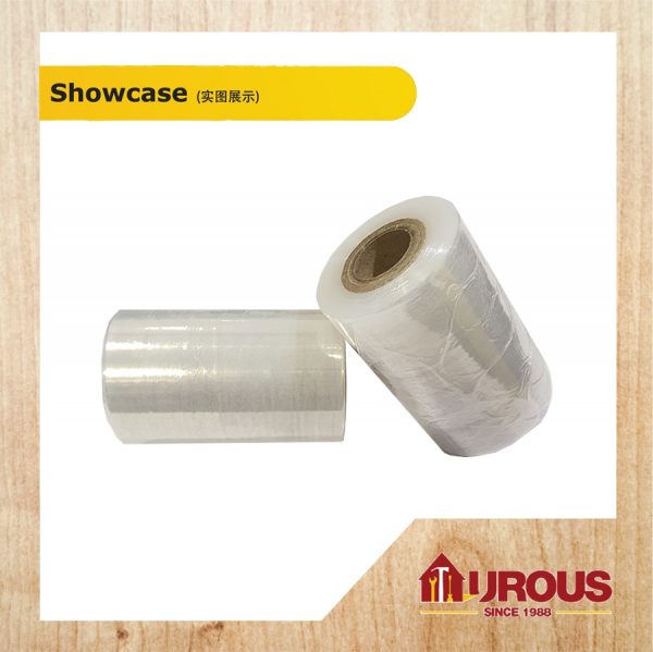 STRETCH FILM BABY ROLL PACKAGING WRAP(TRANSPARENT) (SHORT) 4'' 0.02MM X 100MM - Image 3