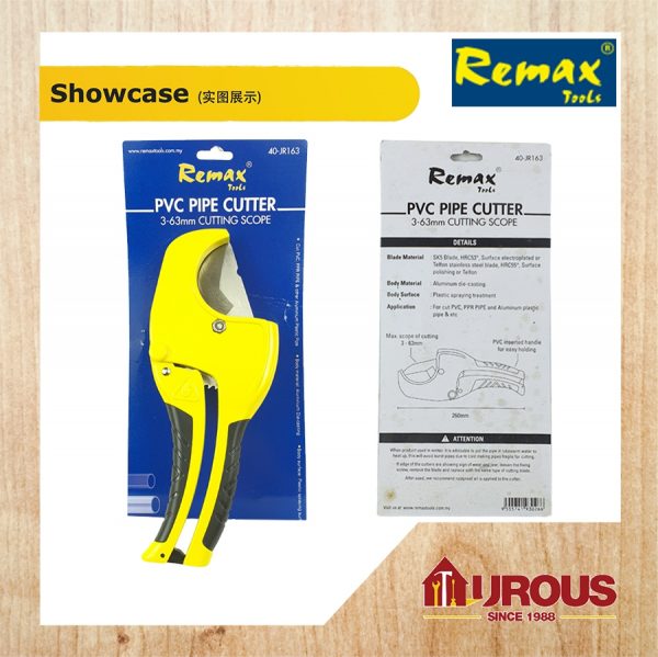 REMAX PVC PIPE CUTTER ( 3-63MM , 0-2 1/2'' ) ( 40-JR163 ) - Image 2