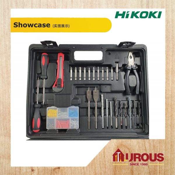 HIKOKI IMPACT DRILL MACHINE 1/2" 16MM C/W ACCESSORIES SET MODEL DV13VST - Image 4