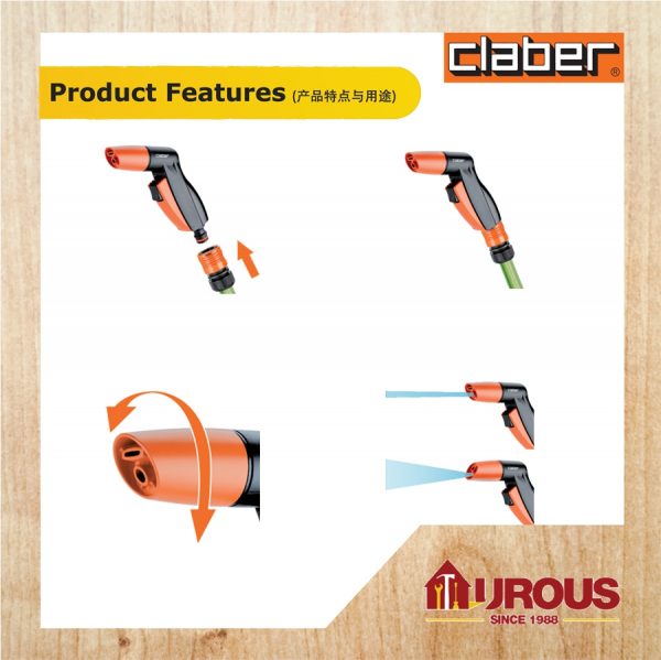 CLABER ELEGANT DUAL JET PISTOL 9081 - Image 2