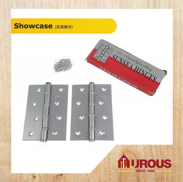 SUNSEA NYLON DOOR HINGES  / ENGSEL PINTU - 100MM 4'' (102MM x 76MM x 2.0MM) - Image 3