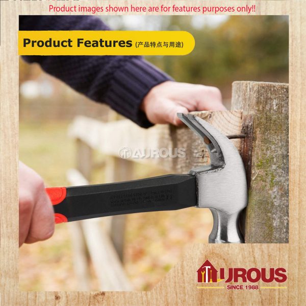 NICEMAN CLAW HAMMER WITH FIBRE HANDLE 27MM - Image 8