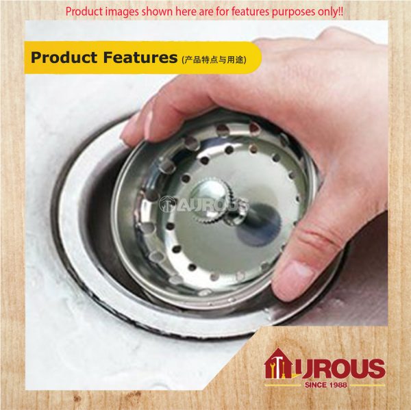 SINK BIG STRAINER 1 1/2'' C/W PVC BOTTOM - Image 6