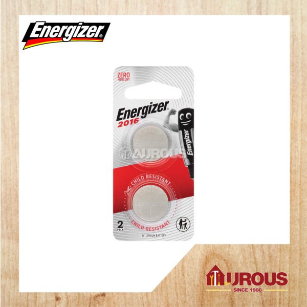 ENERGIZER MAX 3V LITHIUM  BATTERY CR2016 (ECR2016BS2)