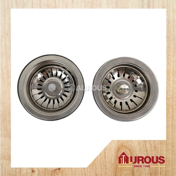 SINK BIG STRAINER 1 1/2'' C/W PVC BOTTOM