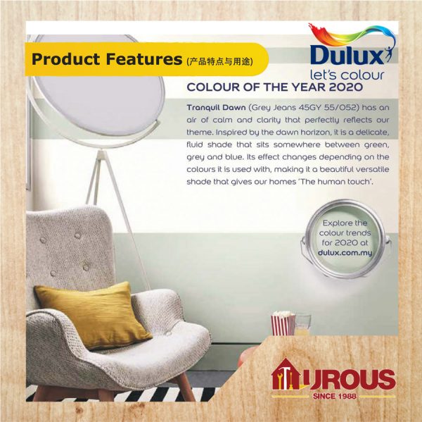 DULUX PENTALITE CLASSIC 1 LITRE(OTHERS COLOUR SERIES) - Image 7