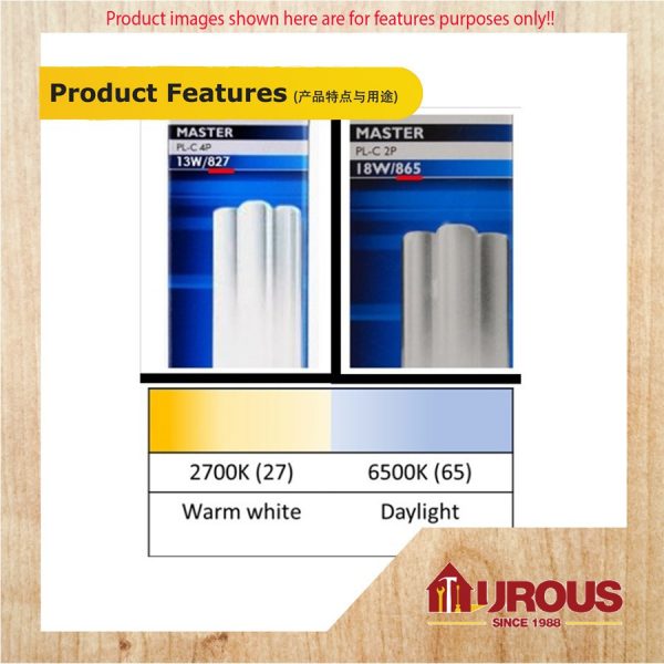 PHILIPS LIGHT BULB PL-C 18W/827 W/W / 18W/865 D/L (DOWNLIGHT) - (1 piece) - Image 8