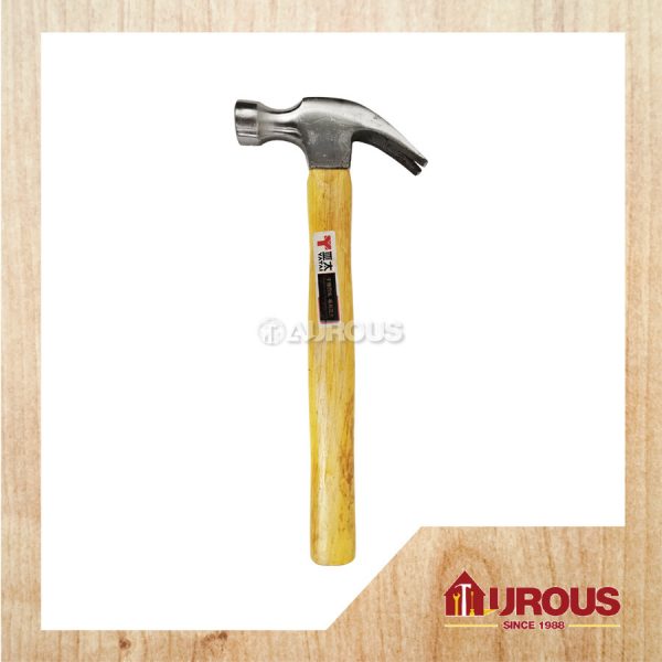CLAW HAMMER WITH WOODEN HANDLE 27MM