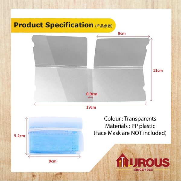 PORTABLE FACE MASK PLASTIC STORAGE FOLD COVER HOLDER DUST AND MOISTURE PROOF (10PCS) - Image 6