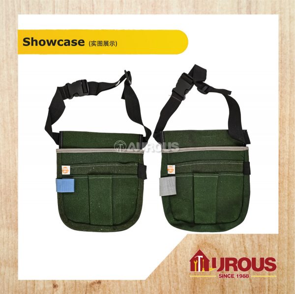 SHARK H/D NAIL BAG WITH CLIP (GREEN) - Image 2