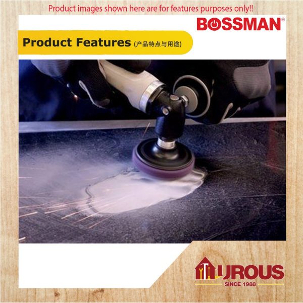 BOSSMAN BCNS4 CLEAN & STRIP GRINDING DISC 4" x 5/8" 100MM X 16MM (FIBRE BLACK) - Image 6